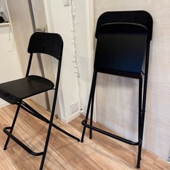 	【2脚セット】IKEA 折りたたみスツール｜バーカウンター用の画像