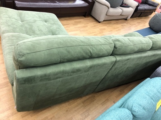 【ドリーム川西店御来店限定】☆ジモティー見たよ♪割引☆  カウチソファ  クリーニング済み 【2125560000060523】