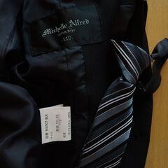 入学式　フォーマル　ジャケット　110　男の子　黒　キャサリンコテージ　ネクタイ付の画像