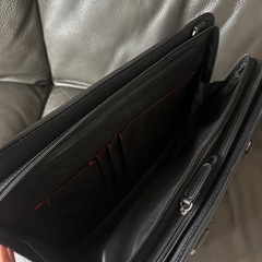 クロコダイル　ビジネスバッグ　ブラックの画像