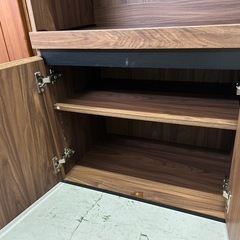 焦茶のキッチン収納/ラックの画像