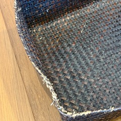 藤かご　収納バスケット　4個セットの画像