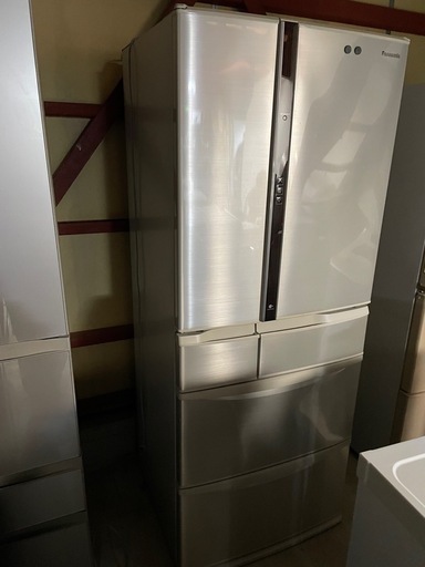 2015年製 パナソニック 474L 大容量 6ドア冷凍冷蔵庫 NR-FVM470S-N 日本製