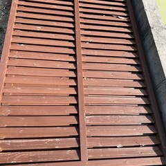 木製フェンス　縦置きの画像