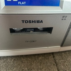 TOSHIBA TY-CDK7 ラジオ・ラジカセ　ラジオカセットレコーダー　2014年製の画像