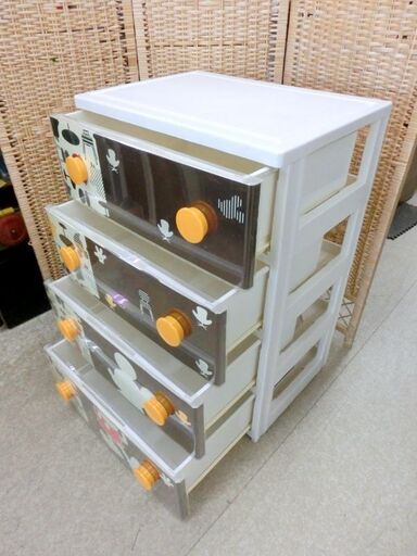 ■ キャラクターチェスト 4段 ミッキーマウス 幅55cm タンス チェスト アイリスオーヤマ 札幌 西区 西野店