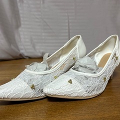 レース パンプス 24cm  GRL シューズの画像