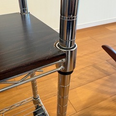 スチールラック　キャスター付き　高さ可変の画像