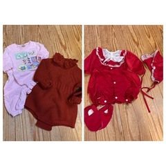 ベビー服　　70cm 女の子　赤ちゃん　新生児　冬服ロンパースの画像