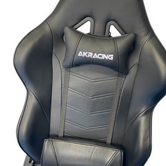 AKRacing Pro-X ゲーミングチェア✨ブラック 美品💺 直接引取OK🚗の画像