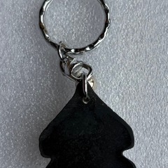 奄美大島 貝細工 キーホルダー 夜光貝風 鈴付き お土産の画像