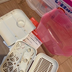 ピジョン　哺乳瓶　電子レンジスチーム除菌の画像