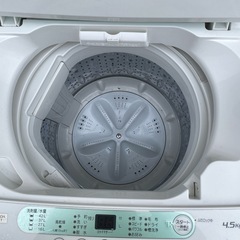 ヤマダ　全自動洗濯機　YWMーT45G1 容量4.5kgの画像