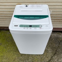 ヤマダ　全自動洗濯機　YWMーT45G1 容量4.5kgの画像