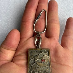 スイス キーホルダー 海外お土産 山 ロープウェイの画像