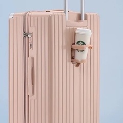 【4/12まで・早い者勝ち】ピンクスーツケース 28インチ／美品・大容量の画像