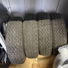 軽トラ用　　　アルミ、タイヤセットの画像