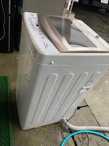 NO B979?福岡市内配送設置無料✨?全自動洗濯機 ピンクゴールド AQW-S5PBK(P) [洗濯5.0kg /簡易乾燥(送風機能