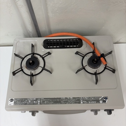 【?買取市場 6カ月保証】R504 ☀️ Rinnai ❘リンナイ LPガスコンロ 左強火力 水無し片面焼き 18年製 KGM562B