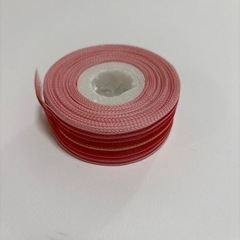 あげます　赤いナイロンリボンの画像