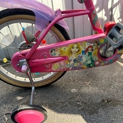 自転車 子供用  ピンク ディズニー　プリンセス idesの画像