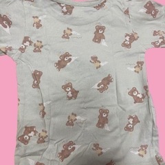 フタフタ ふたクマ 半袖 100 バースデイ くま 美品の画像