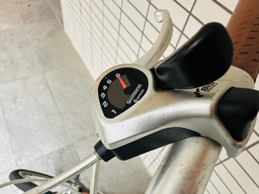 【譲渡先決まりました】自転車（ロック、ライト付き）