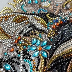 ねこのダイアモンドアート　完成品の画像