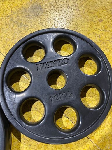 IVANKO ラバープレート　10kg×2個セット①　 オリンピックシャフト用（50ｍｍ）