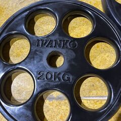 IVANKO ラバープレート　20kg×2個セット②　 オリンピックシャフト用（50ｍｍ）の画像
