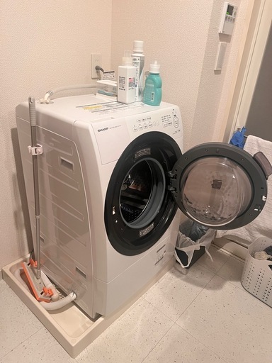 シャープ ドラム式洗濯乾燥機 ES-S7H-WR 7kg 乾燥機能付き