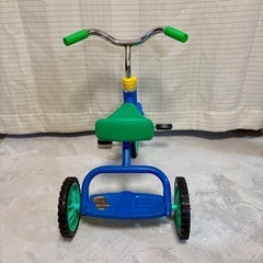 豆ダッシュ　ブルー　昔ながらの三輪車 の画像