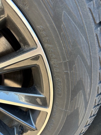 【ほぼ新品・冬タイヤ】LEXUS純正 18インチ 235/60R18 スタッドレス