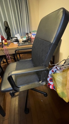 ☆ジモティ割あり☆ IKEA オフィスチェア ブラック クリーニング済