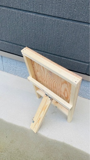 【看板】カンバン 丈夫 ハンドメイド 木製スタンド 幅435mm 高さ680mm