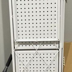 【取りに来てくださる方限定】大容量収納 スチールシェルフ(2)　ワンタッチ折りたたみ式の画像