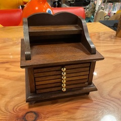 木製　コースター　セット　収納台付き 【レトロ】の画像