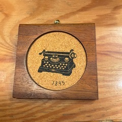 木製　コースター　セット　収納台付き 【レトロ】の画像