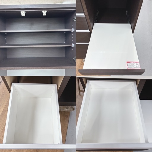【?買取市場 柴田店】 I523 ? ジモティー限定価格！ NITORI キッチンボード 食器棚  ⭐ クリーニング済