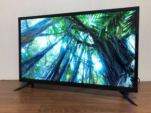 TEES NETWORK 32V型液晶テレビ LE-3232T ブラック B-CASカード付 リモコン無し ティーズネットワーク 2021年製32インチ 清掃/動作確認済み