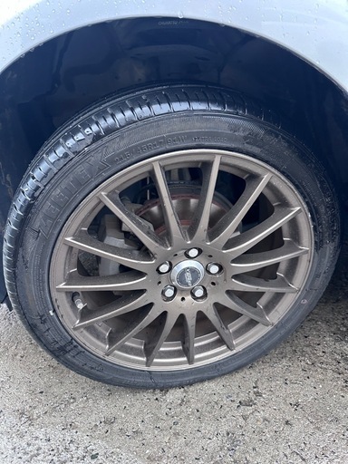 　CROSS SPEED ホイールタイヤセット　４本215/45R17 タイヤ　製年2024年　プリウス外しお値下げ可能です