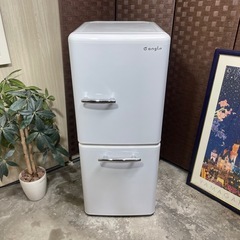 💥激安💥動作確認済み✅🚚自社配送🚚🏅保証付き🏅2020年式　Gangle 2ドア冷蔵庫　容量149L ANG-RE151-A1の画像