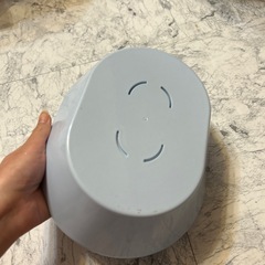 洗面器　水色　おけ　綺麗　未使用 の画像