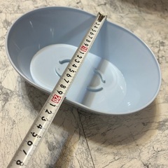 洗面器　水色　おけ　綺麗　未使用 の画像