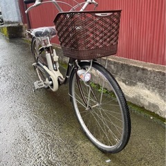 【京都発】京の楽チャリ　電動アシスト自転車　26インチ　茶色の画像