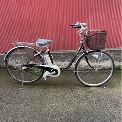 【京都発】京の楽チャリ　電動アシスト自転車　26インチ　茶色の画像