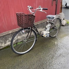 【京都発】京の楽チャリ　電動アシスト自転車　26インチ　茶色の画像