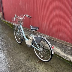 【京都発】電動アシスト自転車　ヤマハ　26インチ　水色の画像