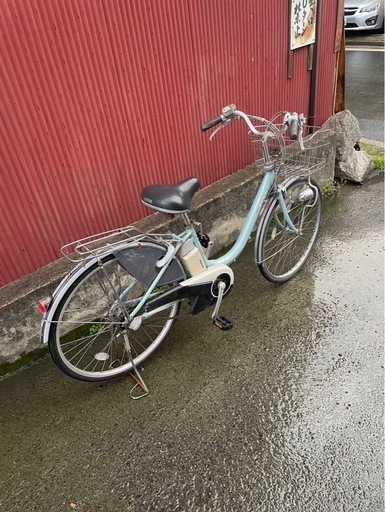【京都発】電動アシスト自転車　ヤマハ　26インチ　水色