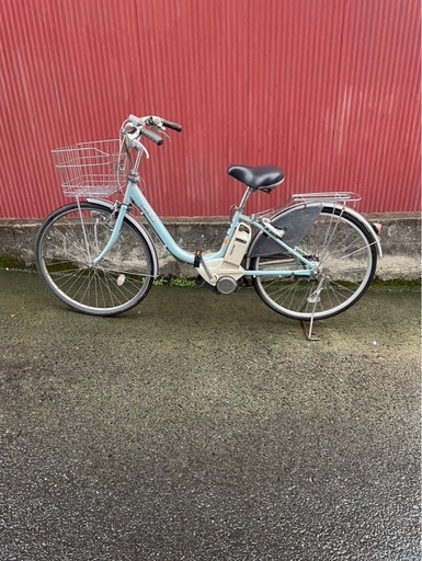 【京都発】電動アシスト自転車　ヤマハ　26インチ　水色